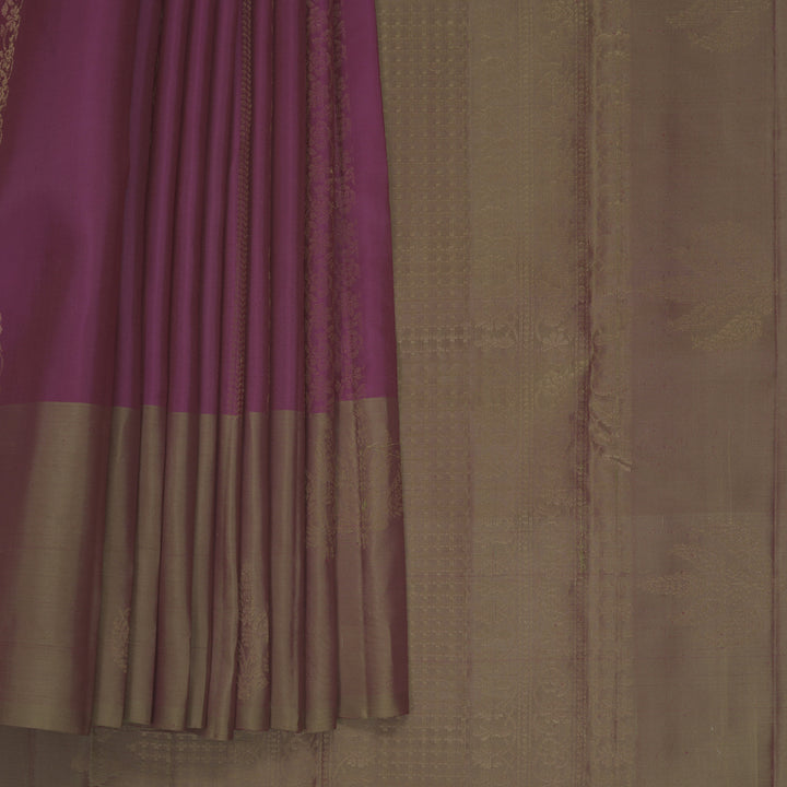 Hayagrivas Purple Handloom Soft Silk Saree KBF892H3-4
