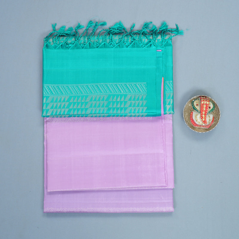Hayagrivas Lilac Handloom Soft Silk Saree KBF892H5-1