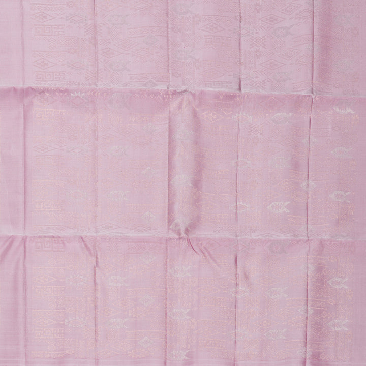 Hayagrivas Pastel Stripes Handloom Soft Silk Saree KBF892H7-1