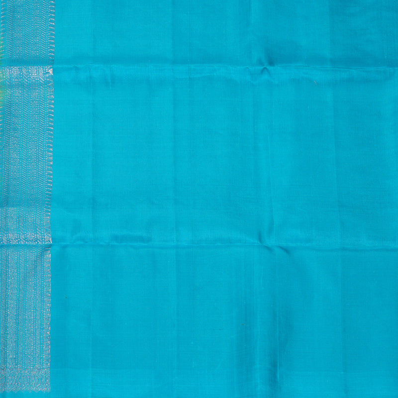 Hayagrivas Sea Green Handloom Soft Silk Saree KBF892H8-14