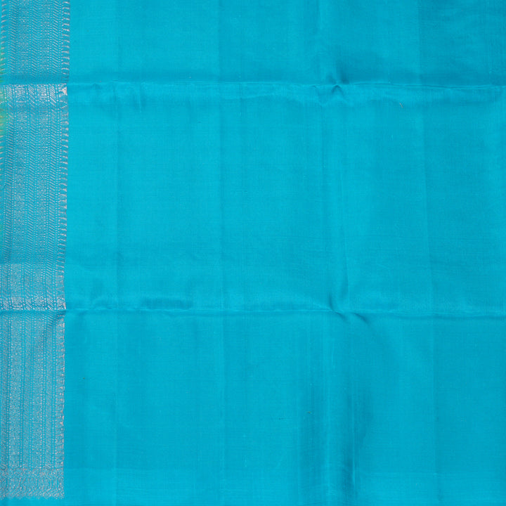 Hayagrivas Sea Green Handloom Soft Silk Saree KBF892H8-14