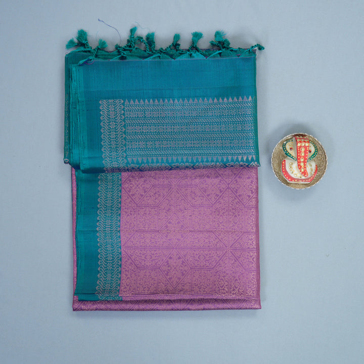 Hayagrivas Lavender Handloom Soft Silk Saree KBF892H8-15