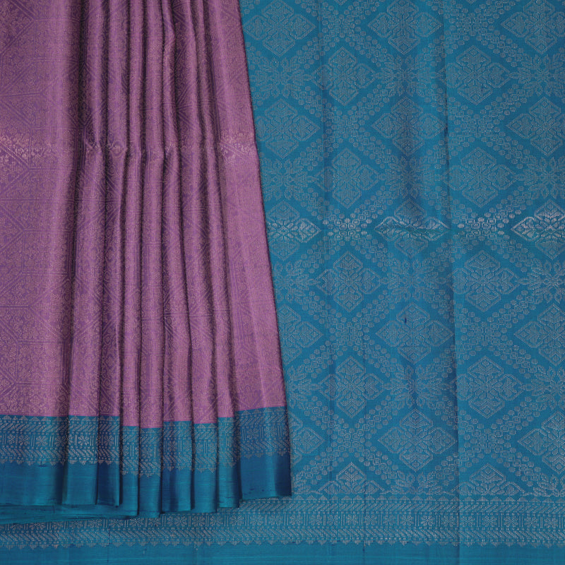 Hayagrivas Lavender Handloom Soft Silk Saree KBF892H8-15