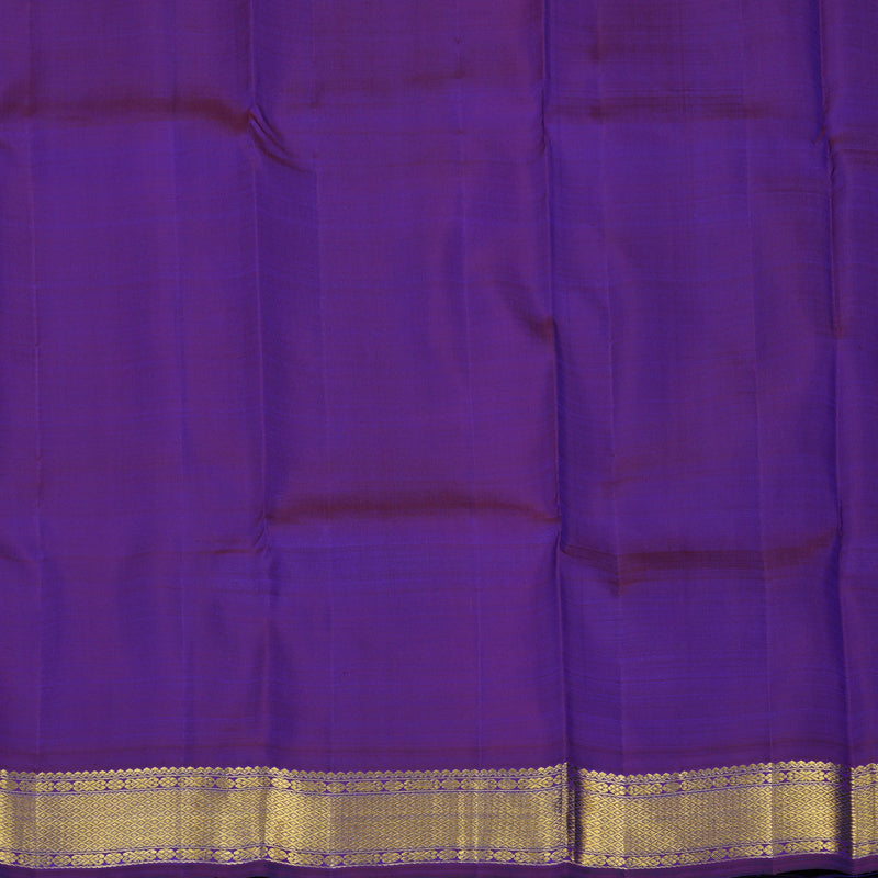 Hayagrivas Handloom Beige Kanjivaram Silk Saree with MS Blue Border KBF8D3-1