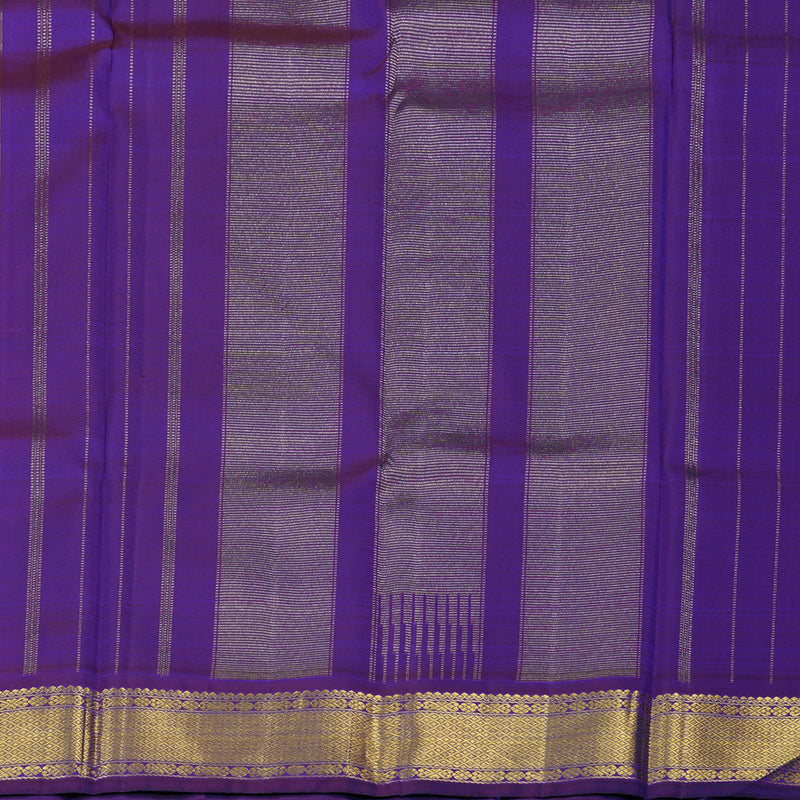 Hayagrivas Handloom Beige Kanjivaram Silk Saree with MS Blue Border KBF8D3-1