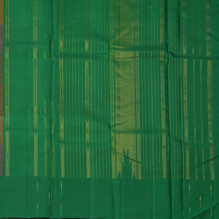 Hayagrivas Handloom Multicolour Checks Kanjivaram Silk Saree with Multicolour Border KBF903H7-1