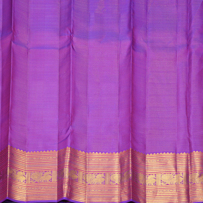 Hayagrivas Handloom Purple Kanjivaram Silk Saree KBF903H8-1