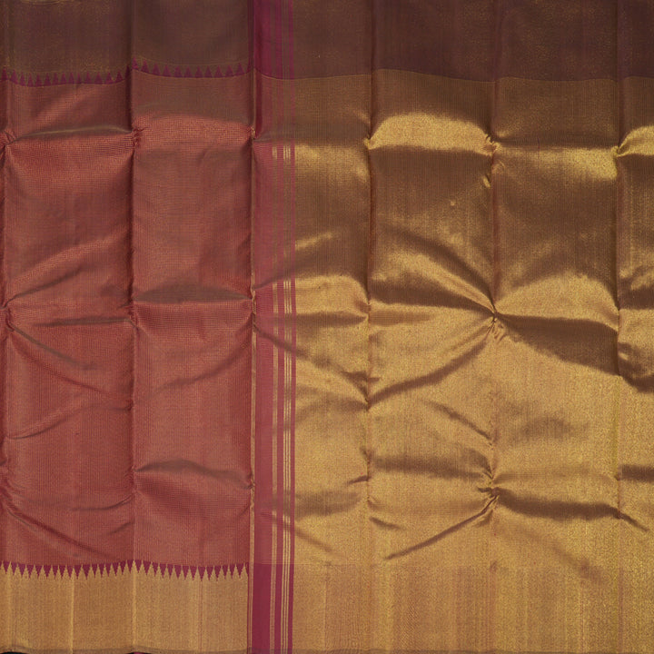 Hayagrivas Handloom Wine Maroon Kanjivaram Silk Saree KBF904H3-1