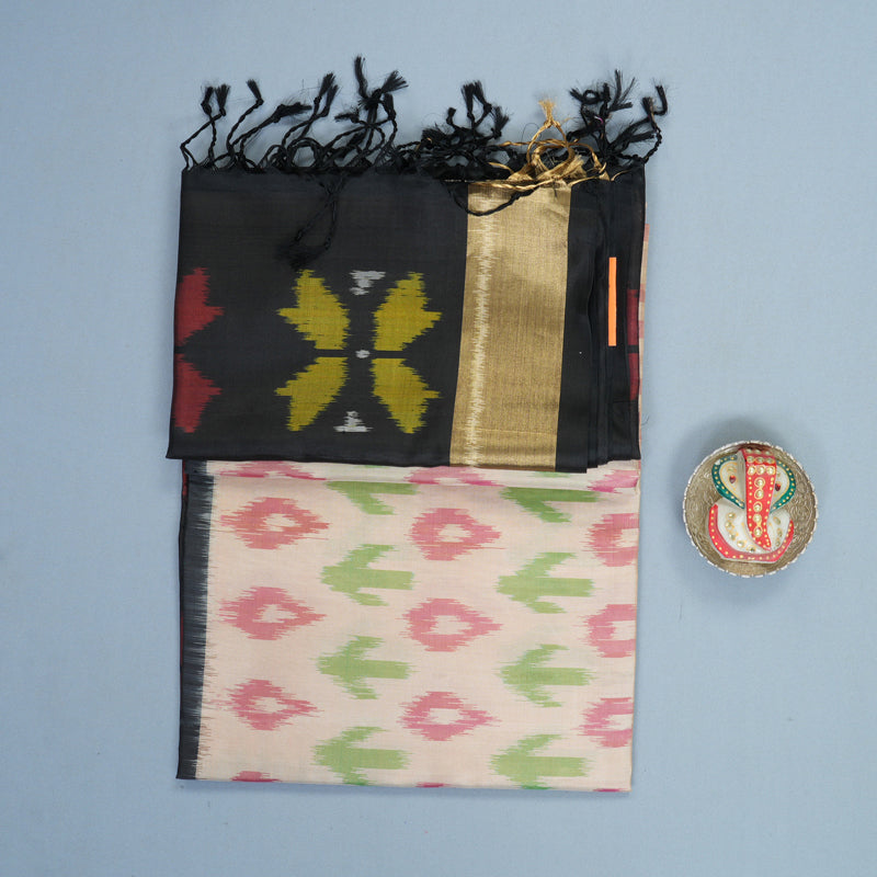 Hayagrivas Beige Handloom Soft Silk Saree KBF909H2-26