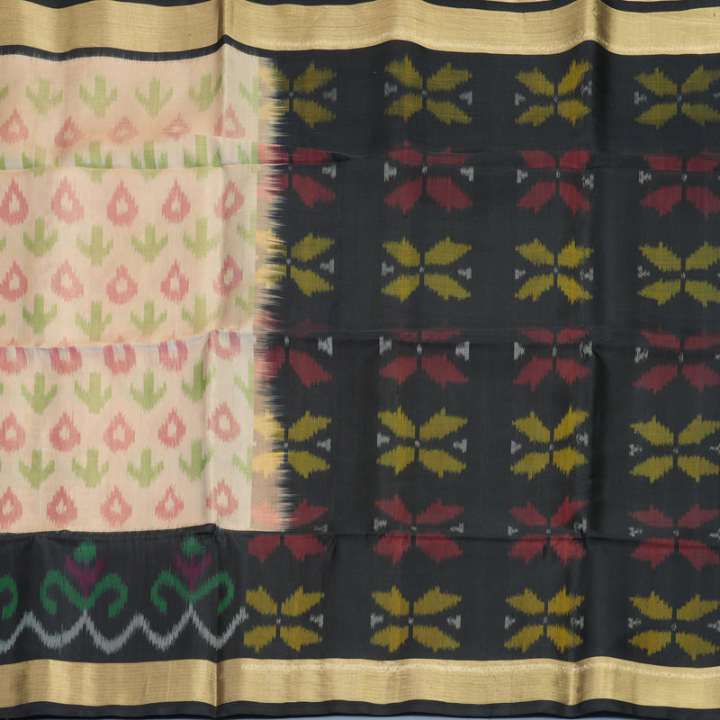 Hayagrivas Beige Handloom Soft Silk Saree KBF909H2-26