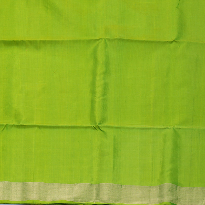 Hayagrivas Peacock Blue Handloom Ikkat Soft Silk Saree KBF909H2-28