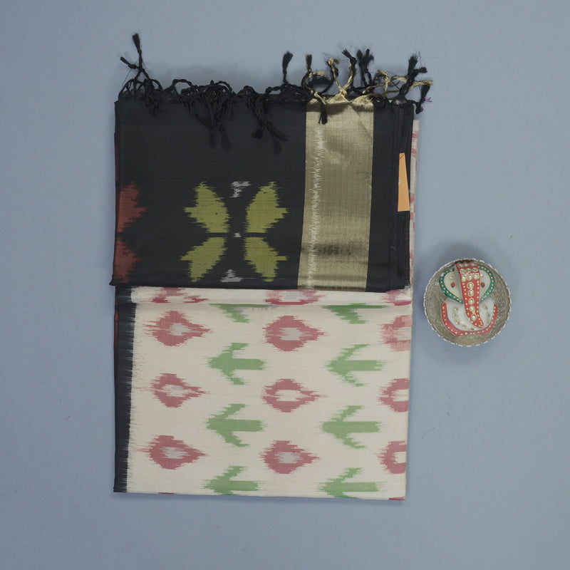 Hayagrivas Sandal Handloom Ikkat Soft Silk Saree KBF909H2-30