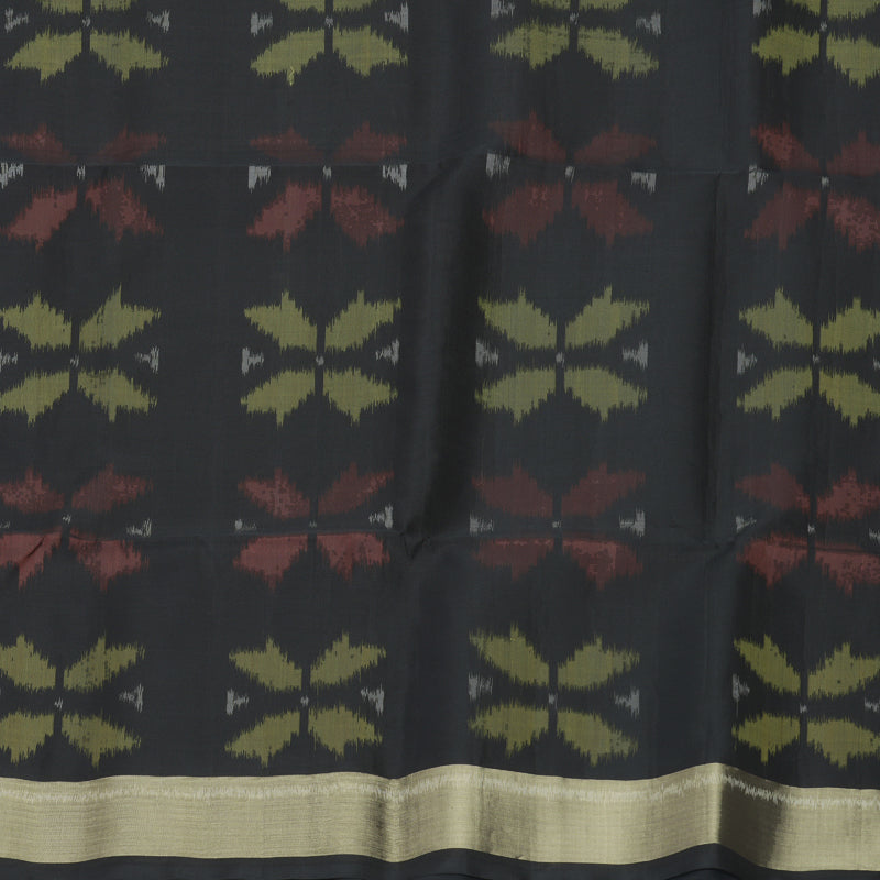 Hayagrivas Sandal Handloom Ikkat Soft Silk Saree KBF909H2-30