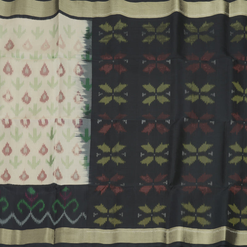 Hayagrivas Sandal Handloom Ikkat Soft Silk Saree KBF909H2-30