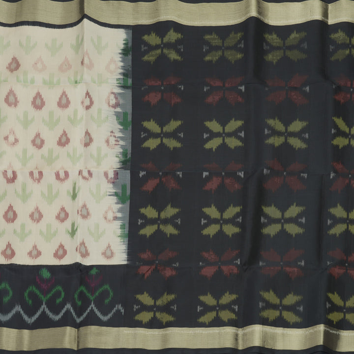 Hayagrivas Sandal Handloom Ikkat Soft Silk Saree KBF909H2-30