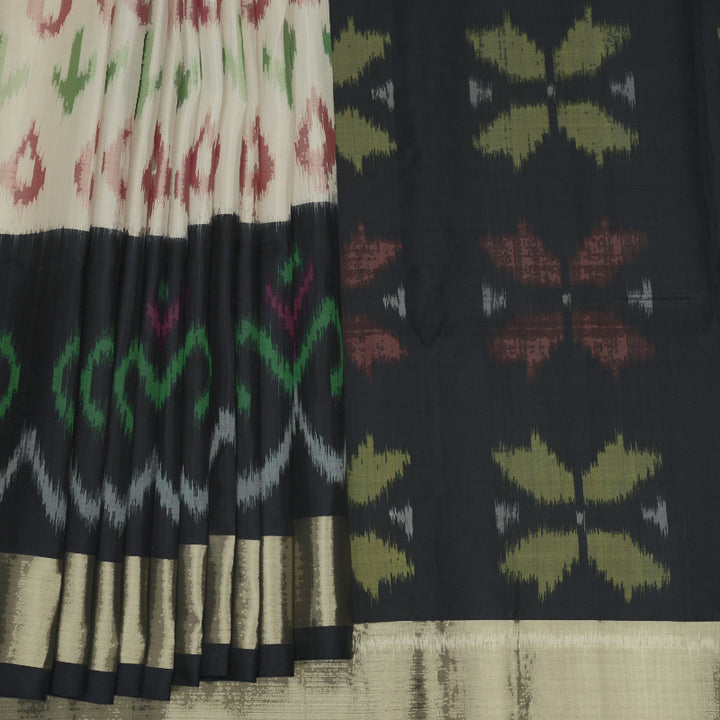 Hayagrivas Sandal Handloom Ikkat Soft Silk Saree KBF909H2-30