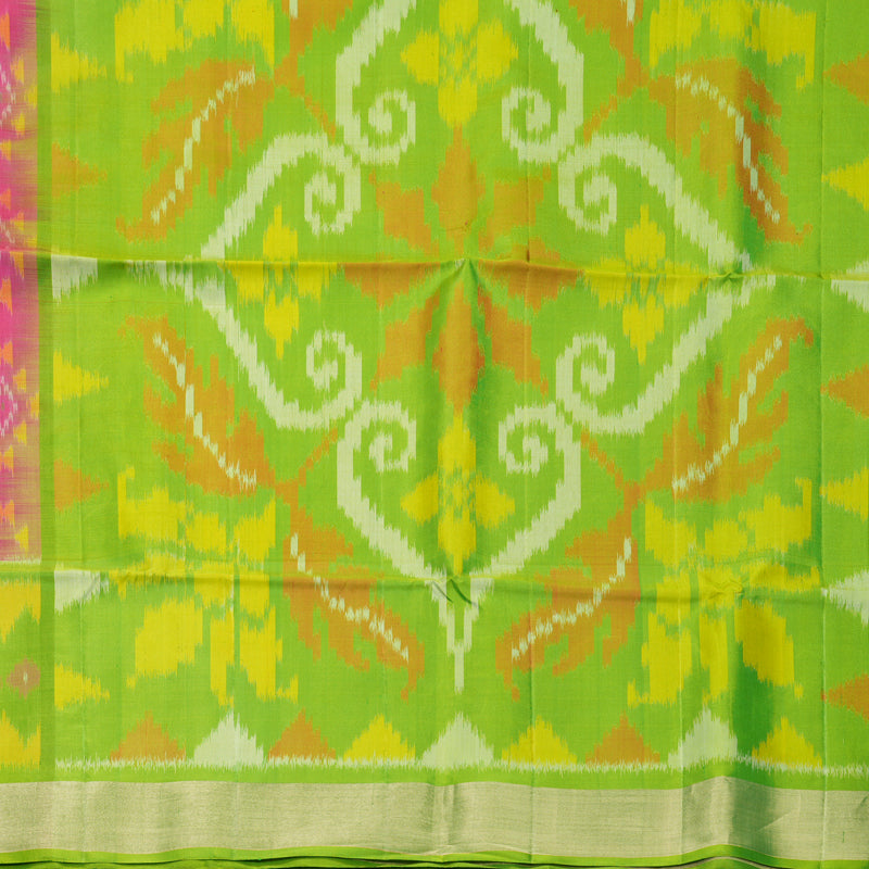 Hayagrivas Pink Handloom Ikkat Soft Silk Saree KBF909H2-36