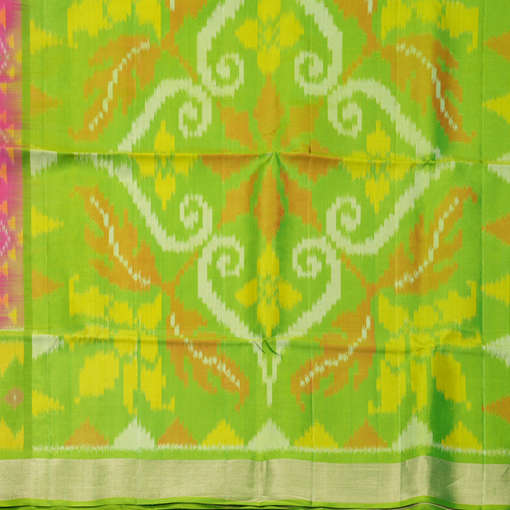 Hayagrivas Pink Handloom Ikkat Soft Silk Saree KBF909H2-36