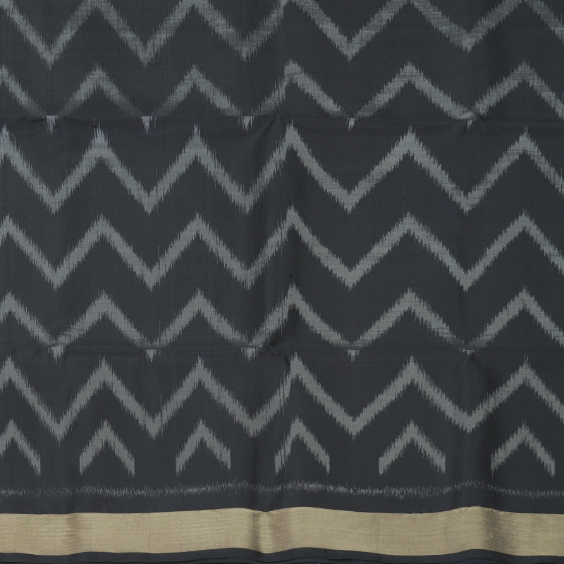 Hayagrivas White Handloom Ikkat Soft Silk Saree KBF909H2-48