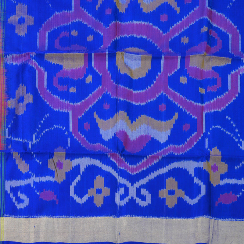 Hayagrivas Maroon Handloom Ikkat Soft Silk Saree KBF909H2-4