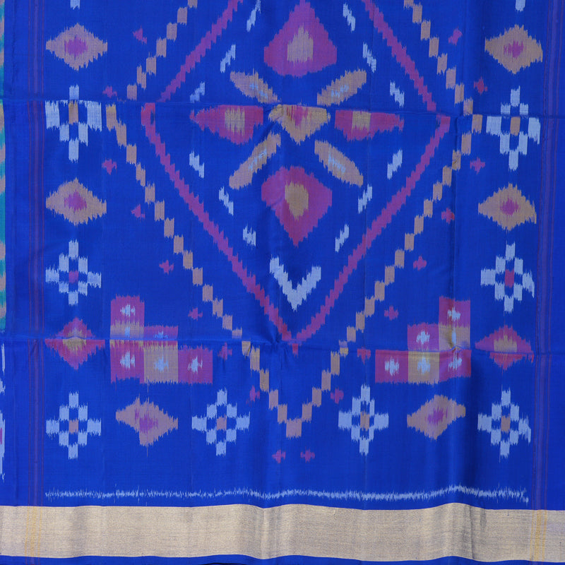 Hayagrivas Meenakshi Green Handloom Ikkat Soft Silk Saree KBF909H2-53