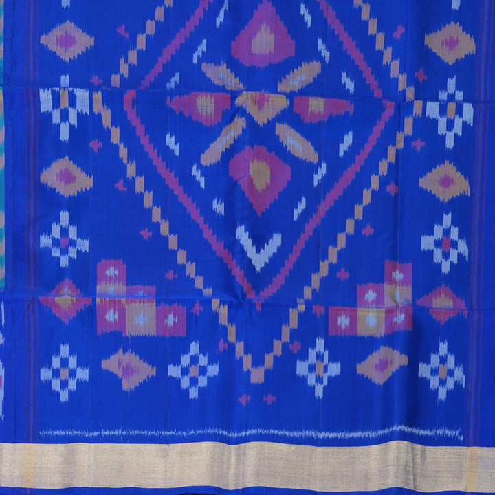 Hayagrivas Meenakshi Green Handloom Ikkat Soft Silk Saree KBF909H2-53