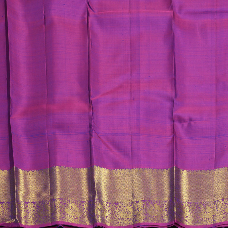Hayagrivas Handloom Mayilkazhuthu Kanjivaram Silk Saree with Purple Border KBF910H1-19