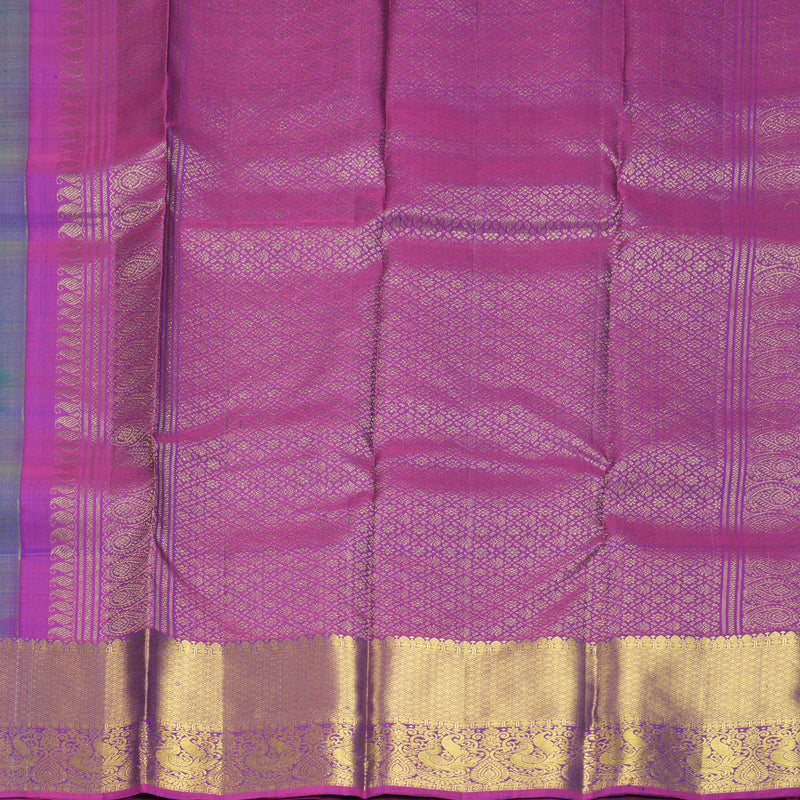 Hayagrivas Handloom Mayilkazhuthu Kanjivaram Silk Saree with Purple Border KBF910H1-19