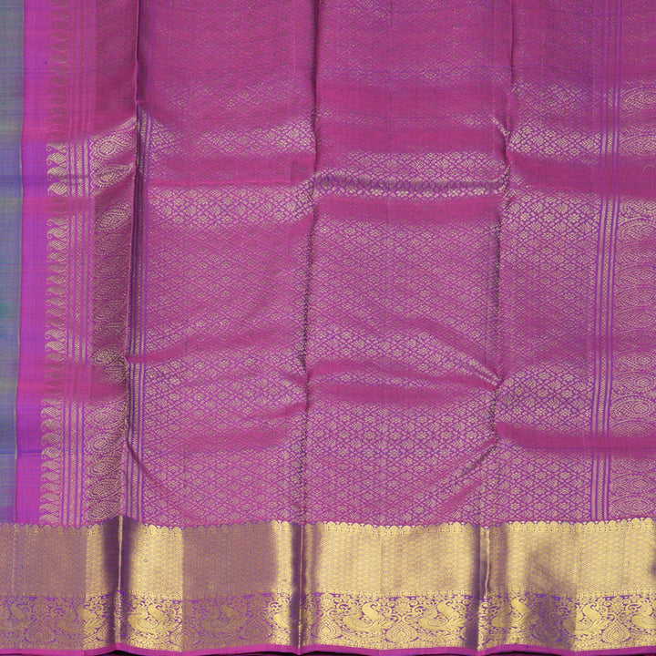 Hayagrivas Handloom Mayilkazhuthu Kanjivaram Silk Saree with Purple Border KBF910H1-19