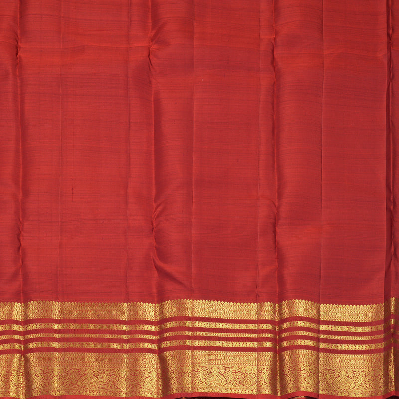 Hayagrivas Handloom Purple Kanjivaram Silk Saree with Red Border KBF910H1-25
