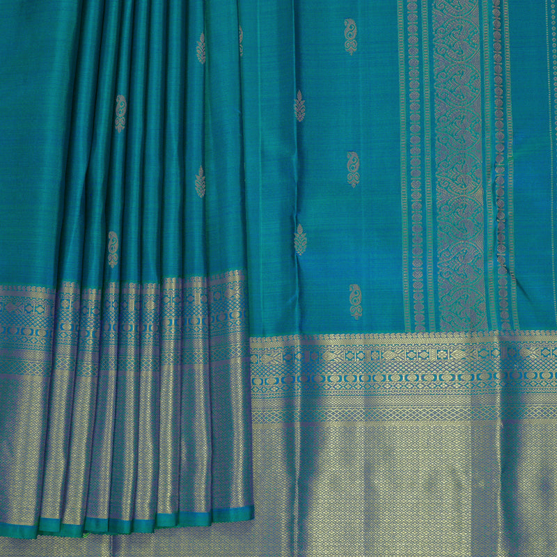Hayagrivas Handloom Mayilkazhuthu Kanjivaram Silk Saree KBF910H1-7