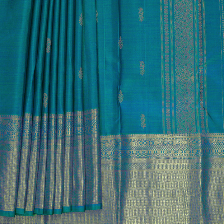 Hayagrivas Handloom Mayilkazhuthu Kanjivaram Silk Saree KBF910H1-7