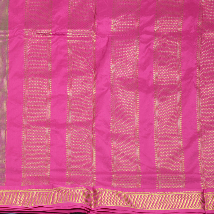 Hayagrivas Handloom Fluorescent Green Ten Yards Silk Saree KBF911H1-1
