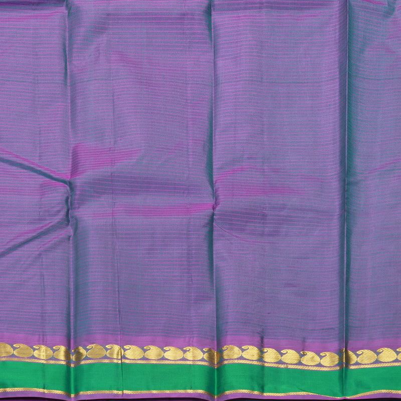 Hayagrivas Handloom Sky Blue Kanjivaram Silk Saree with Green Border KBF912H1-1