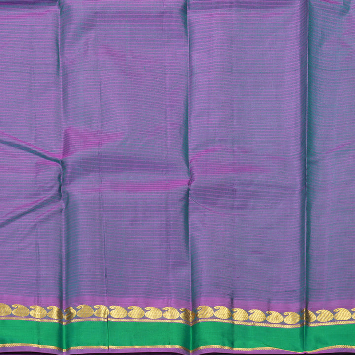 Hayagrivas Handloom Sky Blue Kanjivaram Silk Saree with Green Border KBF912H1-1