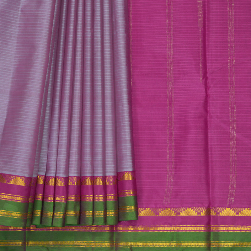 Hayagrivas Handloom Lilac Kanjivaram Silk Saree KBF912H1-20