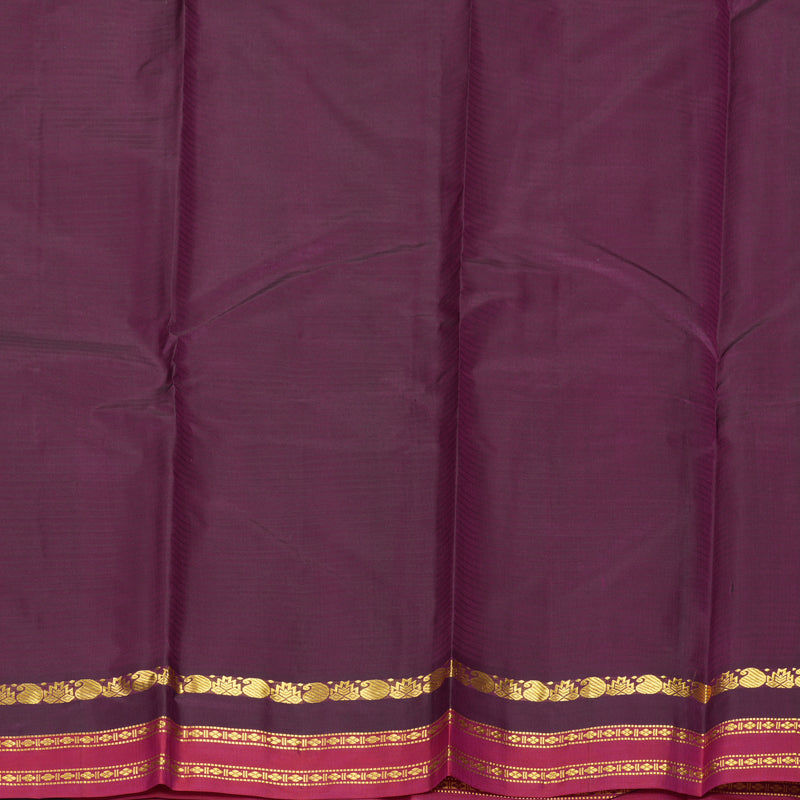 Hayagrivas Handloom Manthalir Kanjivaram Silk Saree with Purple &amp; Pink Border KBF912H1-22