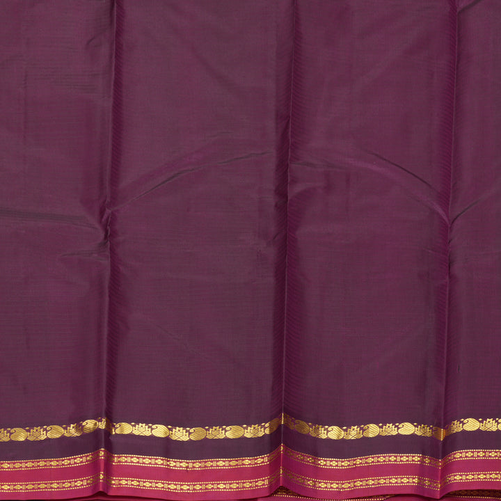 Hayagrivas Handloom Manthalir Kanjivaram Silk Saree with Purple &amp; Pink Border KBF912H1-22