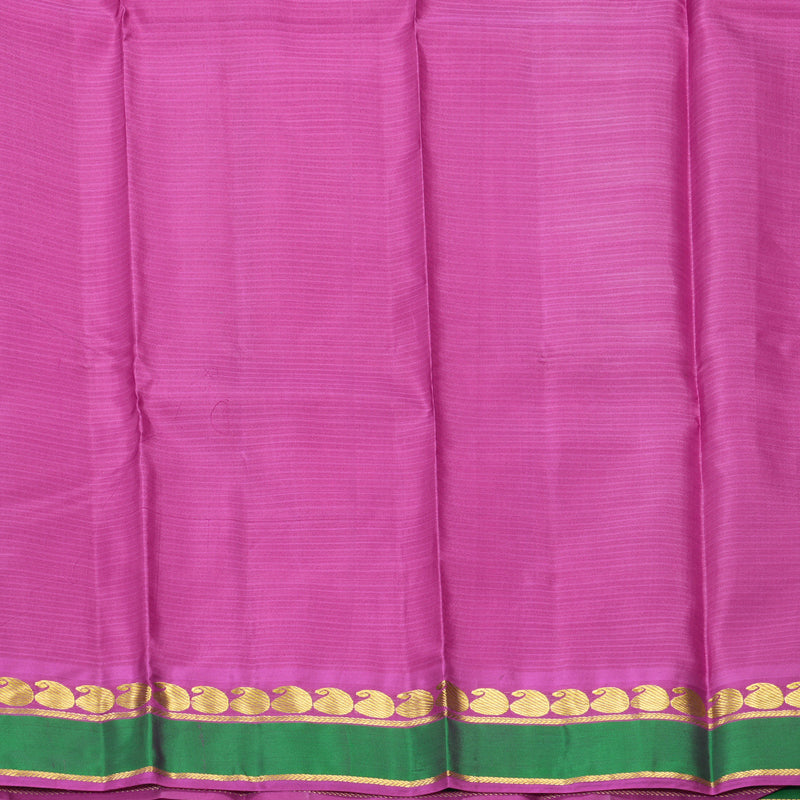 Hayagrivas Handloom Orangish-Pink Kanjivaram Silk Saree KBF912H1-9