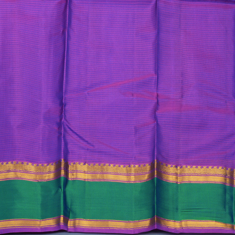 Hayagrivas Handloom Royal Blue Kanjivaram Silk Saree with Aqua Green Border KBF912H2-11