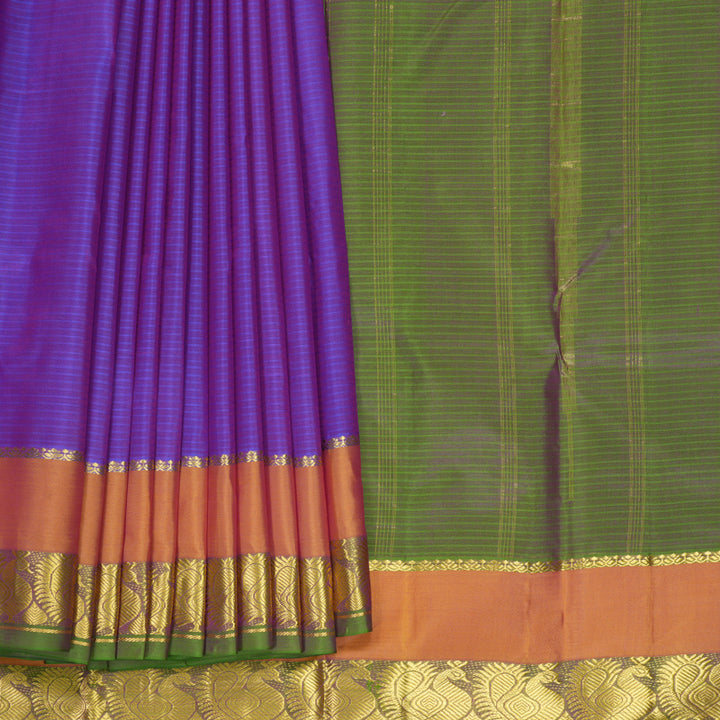 Hayagrivas Handloom Purple Kanjivaram Silk Saree KBF912H2-17