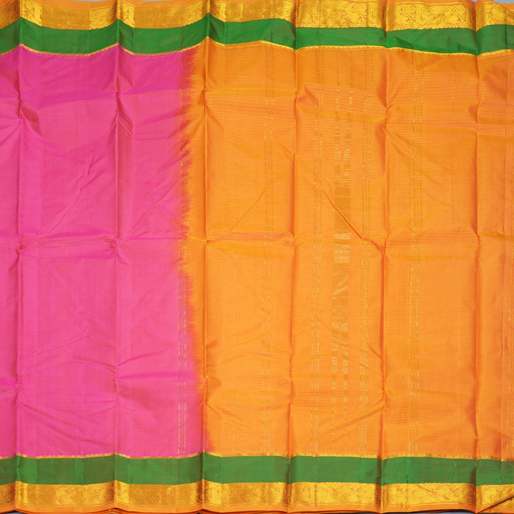 Hayagrivas Handloom Pink Kanjivaram Silk Saree KBF912H2-18
