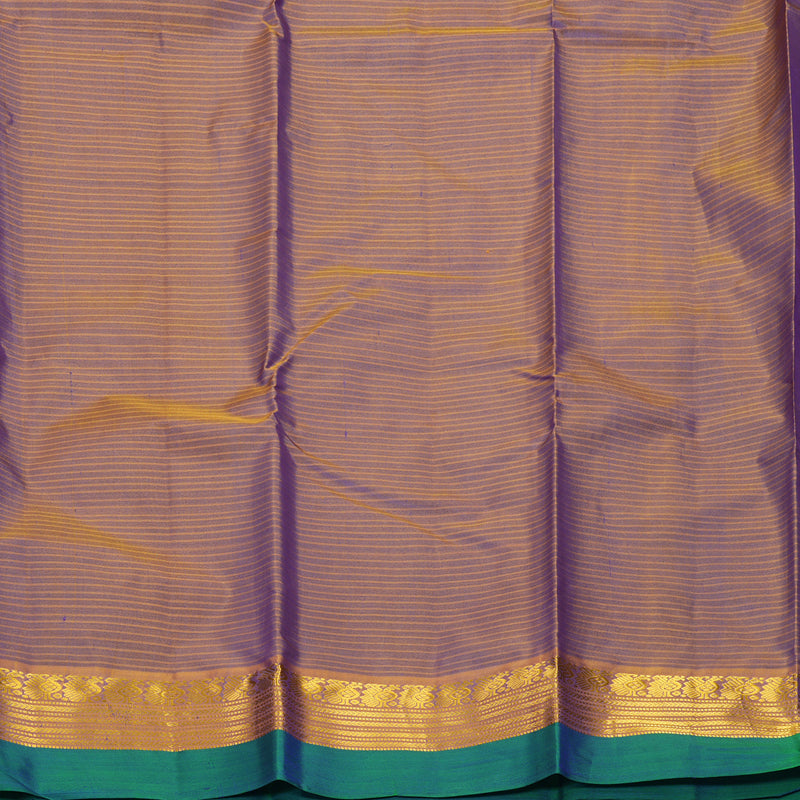 Hayagrivas Handloom Ink Blue Kanjivaram Silk Saree KBF912H2-20