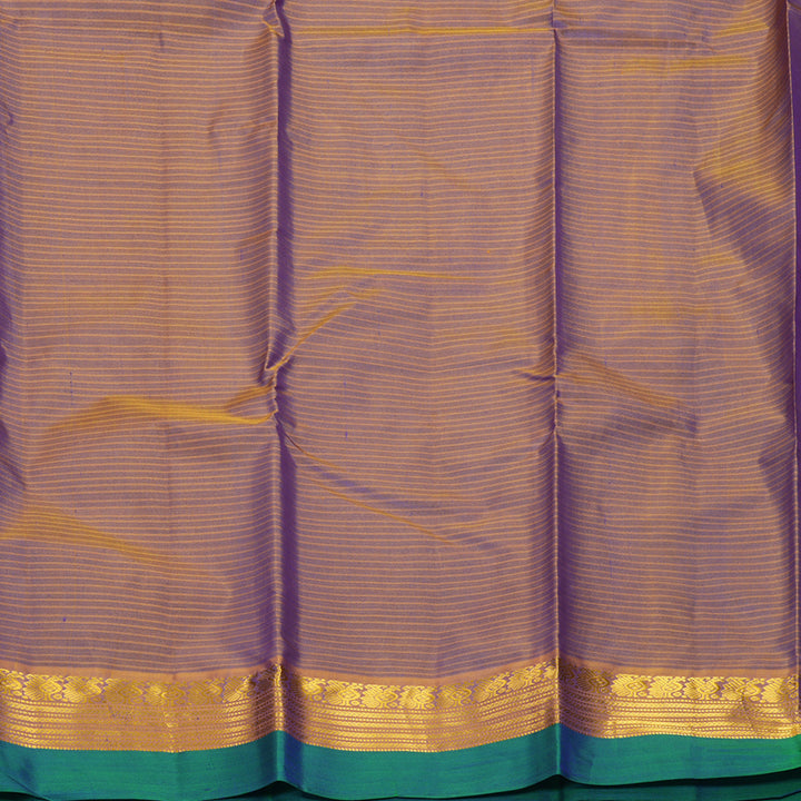 Hayagrivas Handloom Ink Blue Kanjivaram Silk Saree KBF912H2-20