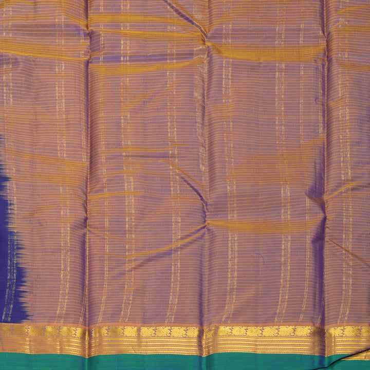 Hayagrivas Handloom Ink Blue Kanjivaram Silk Saree KBF912H2-20