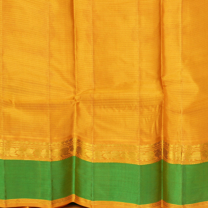 Hayagrivas Handloom Sampanga Green Kanjivaram Silk Saree with Parrot Green Border KBF912H2-22