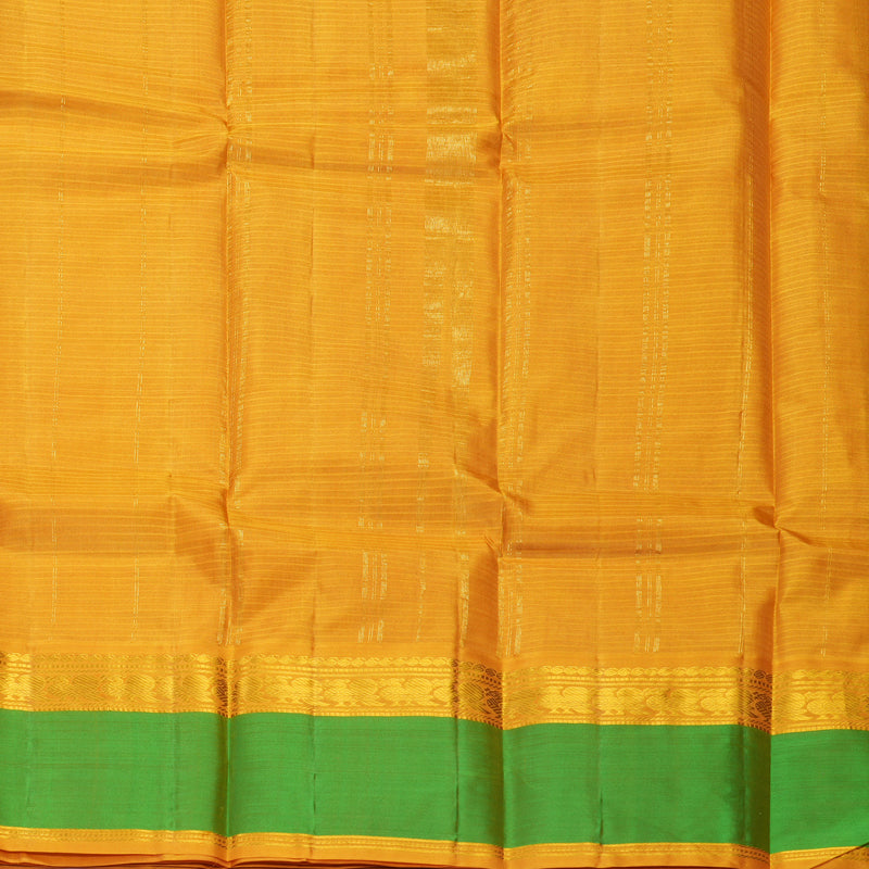 Hayagrivas Handloom Sampanga Green Kanjivaram Silk Saree with Parrot Green Border KBF912H2-22