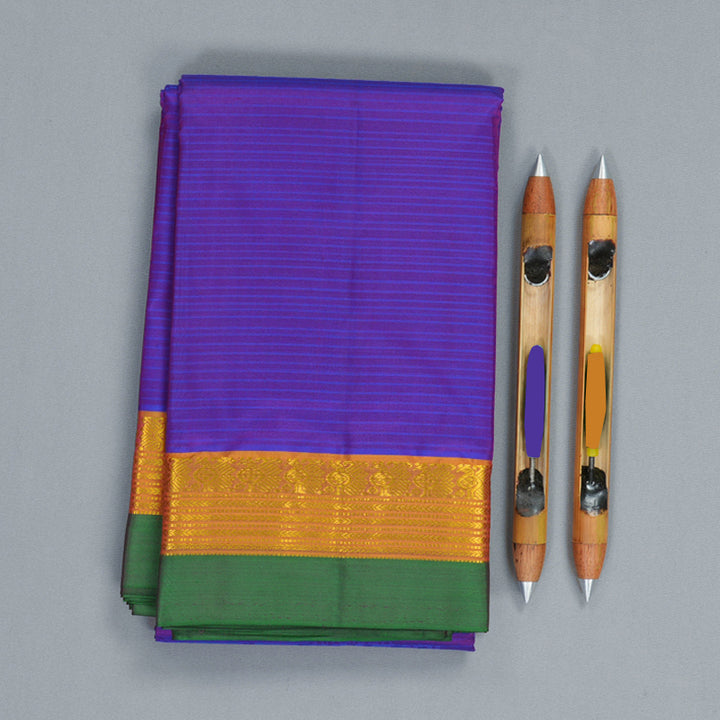 Hayagrivas Handloom Purple Kanjivaram Silk Saree KBF912H2-24