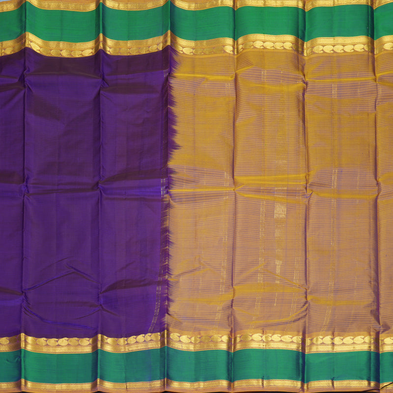 Hayagrivas Handloom Purple Kanjivaram Silk Saree KBF912H2-5