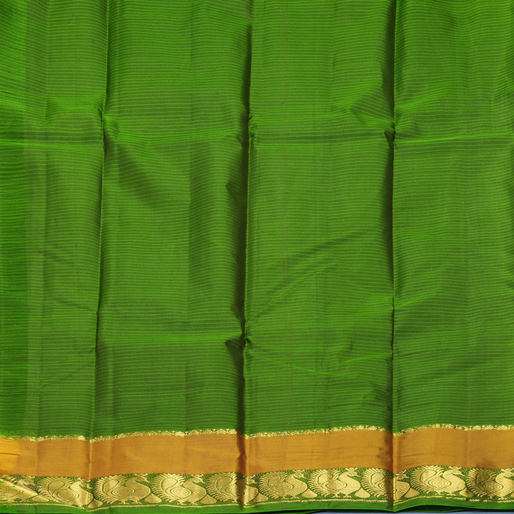 Hayagrivas Handloom Dark Brown Kanjivaram Silk Saree KBF912H2-9